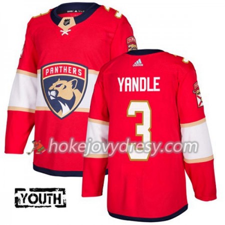 Dětské Hokejový Dres Florida Panthers Keith Yandle 3 Červená 2017-2018 Adidas Authentic